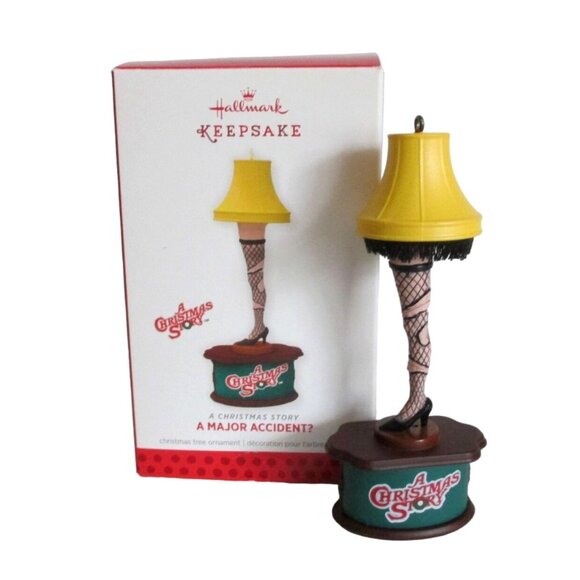 2013 Hallmark A Christmas Story A Major Accident Leg Lamp Ornament - Nostalgic - Picture 1 of 7